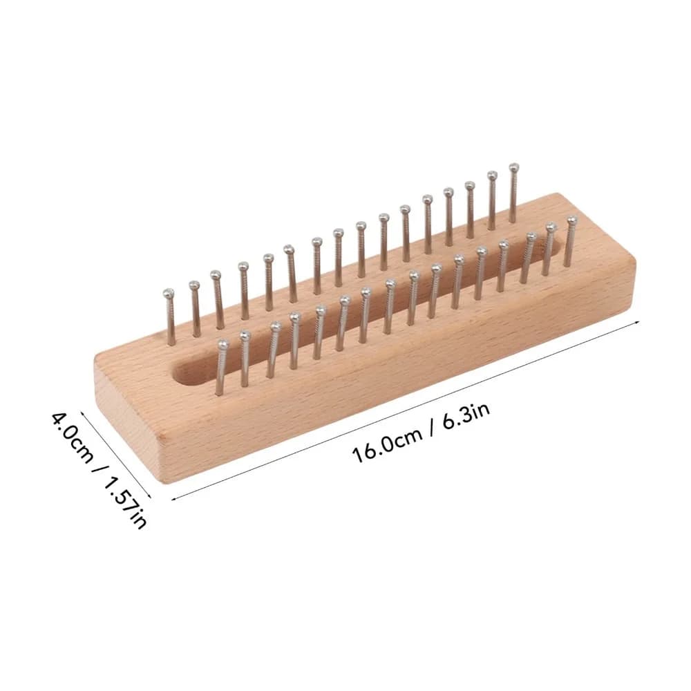 Durable Beech Wood Knitting Loom Wooden Material Portable Weaving Machine Handmade Style Simple Design Knitting Tool DIY Craft