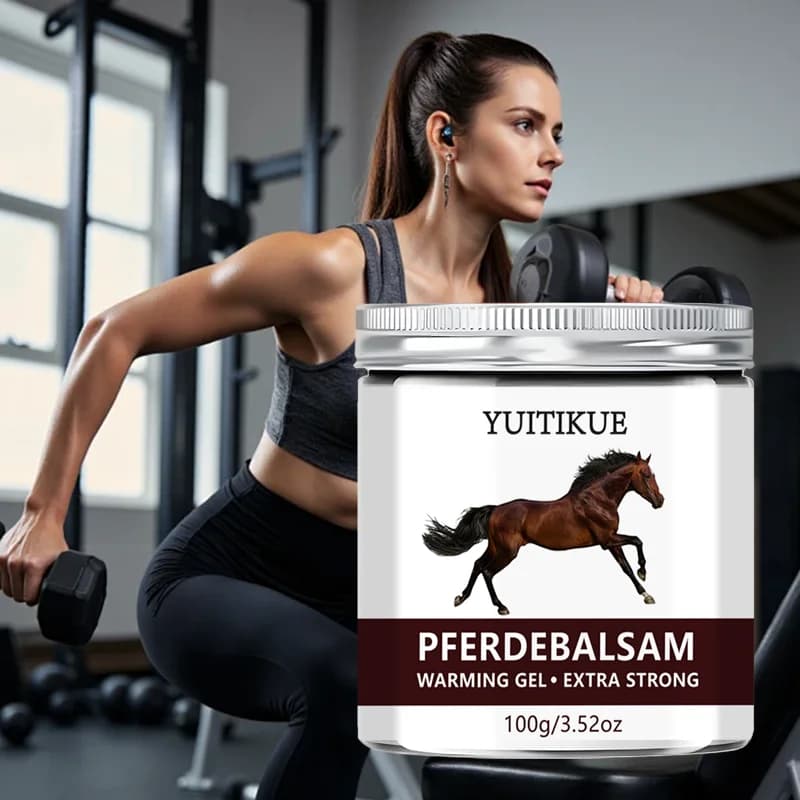 YUlTlKUE Pferdebalsam Gel riscaldante Extra forte Cura del corpo Gel rilievo riscaldante Balsamo corpo comfort muscolare 100g