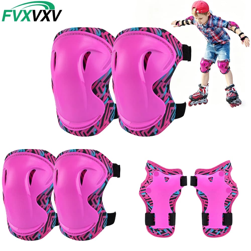 Set di Protezioni per Bambini, Include Ginocchiere, Protezioni per Polsi e Gomiti, Set di Protezioni per Pattinaggio Ciclismo Bici Rollerblade
