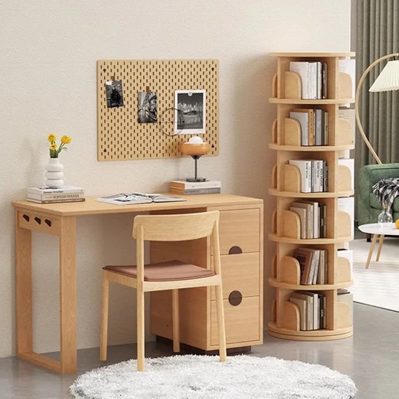 Small high swivel bookcase, shelves, storage boxes, rotating bookcase, toys, living room furniture, home decorations