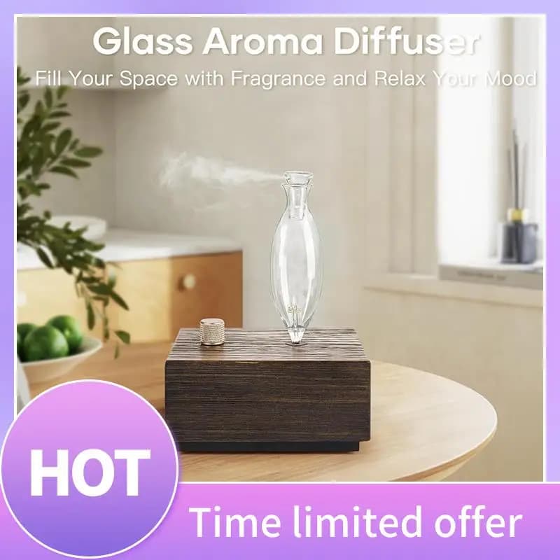 A11R Diffusore di olio senza acqua Forhome Grande aromaterapia Forgrande camera da letto Hotel Mini diffusori senza fili in legno