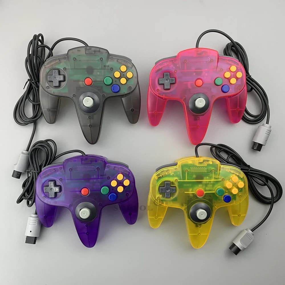 Gamepad cablato per NS 64 Host N64 Controller Gamepad Joystick per giochi console Nintend 64 classici per PC Mac Computer