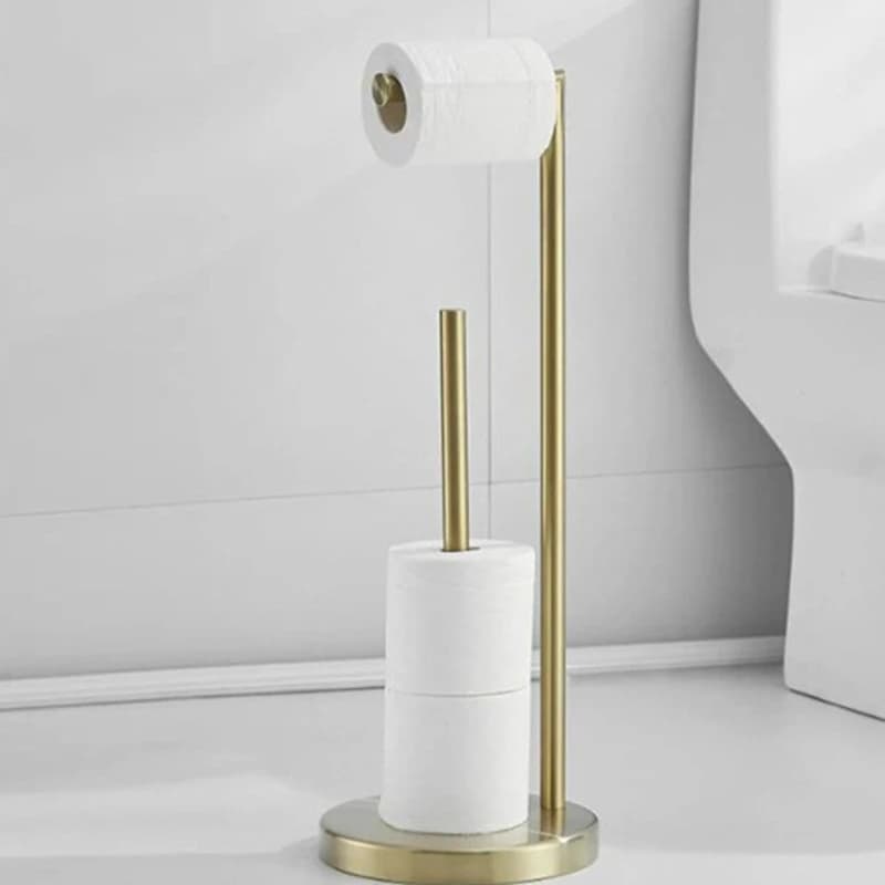 Stainless Steel Toilet Paper Stand Floor Toilet Roll Holders Bathroom Storage Tissue Rack Modern Toilets Anti-Rust Paper Shelves