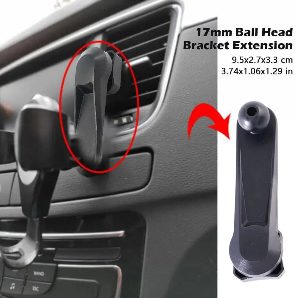 Supporto magnetico per telefono da auto con testa a sfera da 17mm supporto magnetico staffa di estensione per telefono cellulare presa d'aria per auto supporto per Smartphone GPS