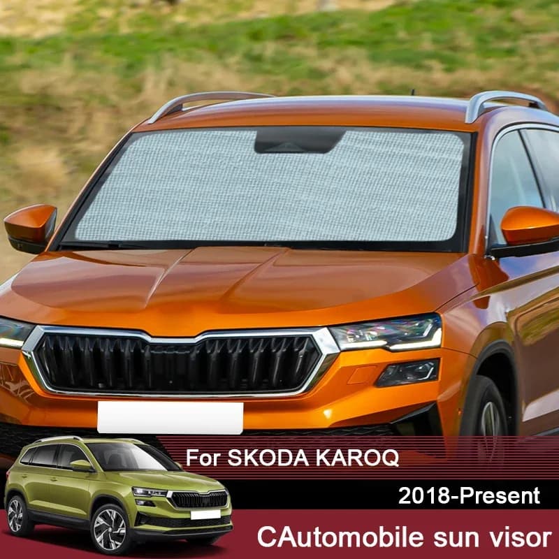 Auto Tende Da Sole Protezione UV Copertura Per Skoda Karoq 2018-2025 Finestra Laterale Tenda Da Sole Visiera Parabrezza Protezione Accessori