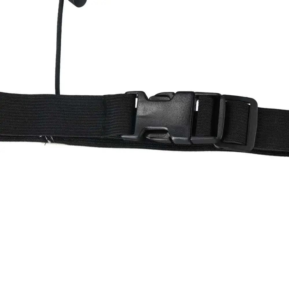 Porta gel Cintura con numero di gara per maratona Nastro riflettente Cintura in tessuto Cintura con numero di corsa Cintura elastica nera per triathlon