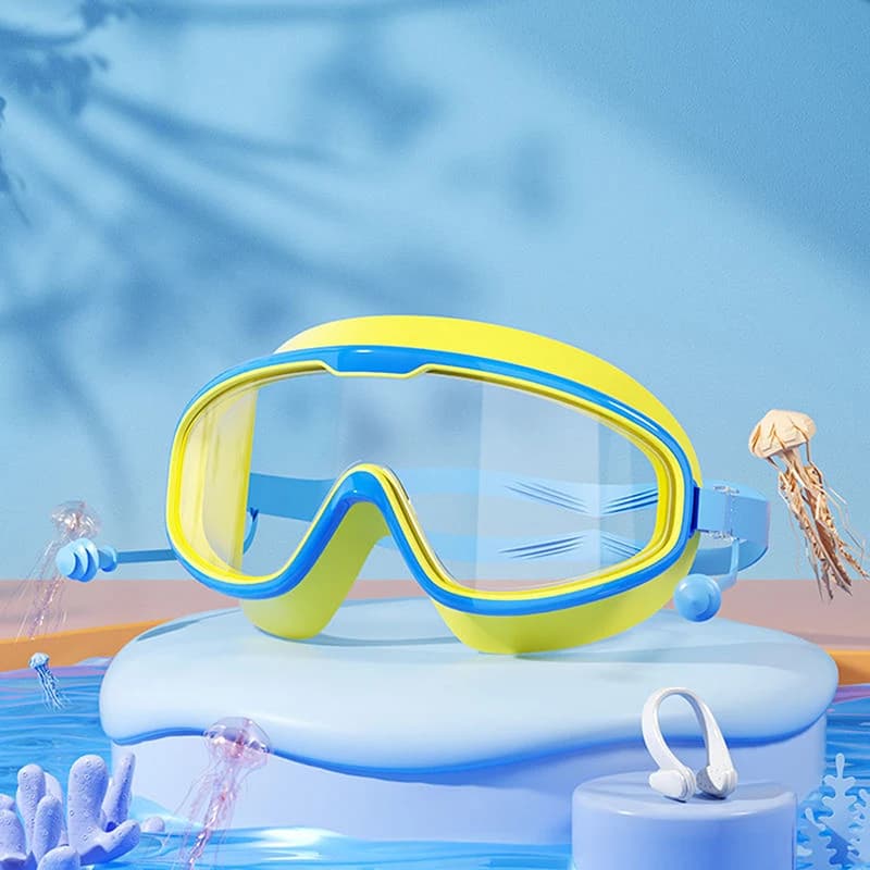 2025 Large Frame Swimming Goggles For Kids High Quality Antifog Swim Glasses Waterproof HD Swim Eyewear Swim Equipment