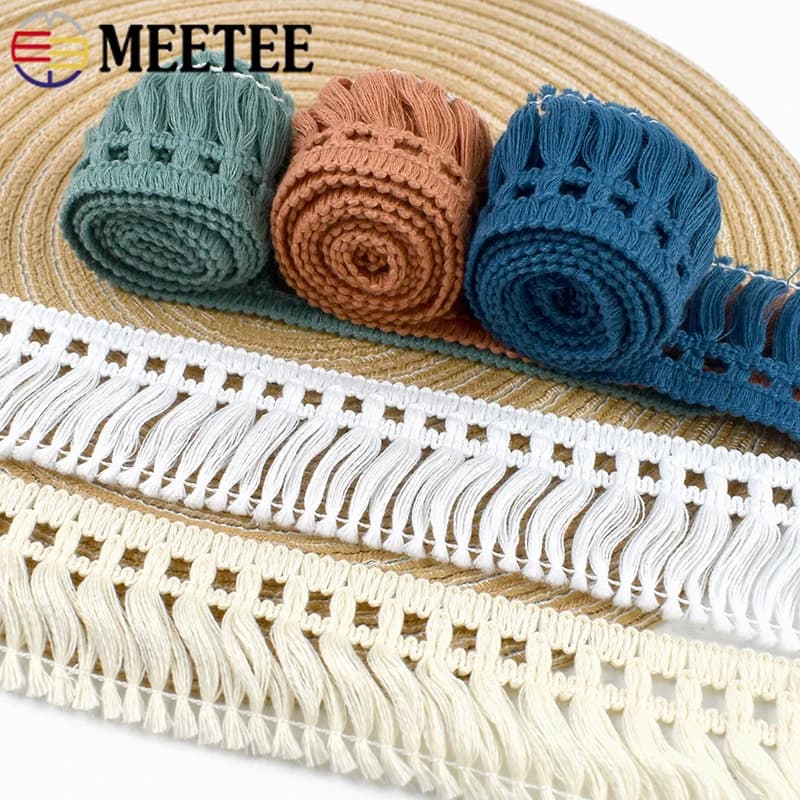 5/10/20Yards 5cm Polyester Tassel Fringes for Sewing Curtain Decor Lace Trims Dance Dress Sofa Trim Tassels DIY Crafts Materials