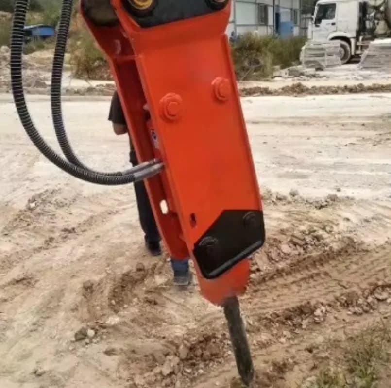 Martello Idraulico ad Alta Frequenza con Design Antivibrazione, Affidabile Demolitore per la Demolizione di Fondamenta Edili