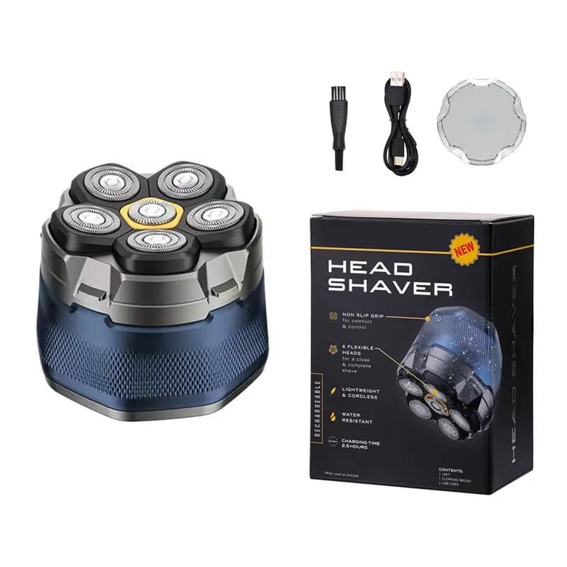A50Q-Electric Head Shavers For Bald Men 6D Magnetic Shavers Hair Trimmer Rechargeable LED Display Beard Shavers