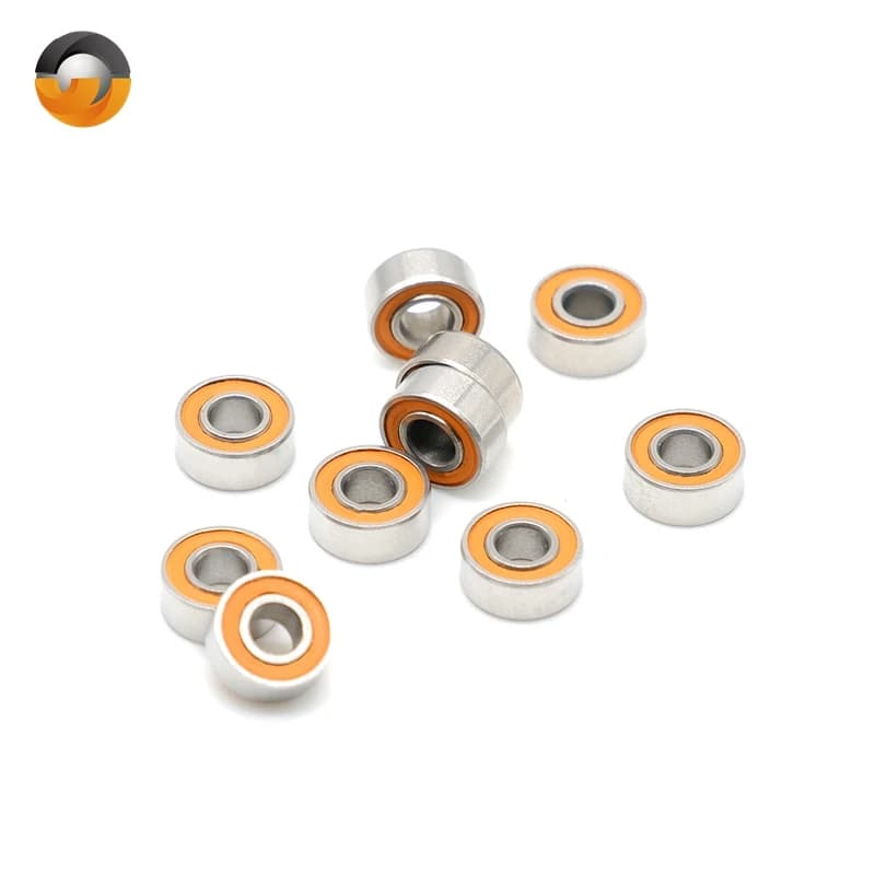 Cuscinetto CB S687RS 7x14x5 mm (2 pezzi) ABEC-7 Cuscinetto a sfere in ceramica ibrida in acciaio inossidabile