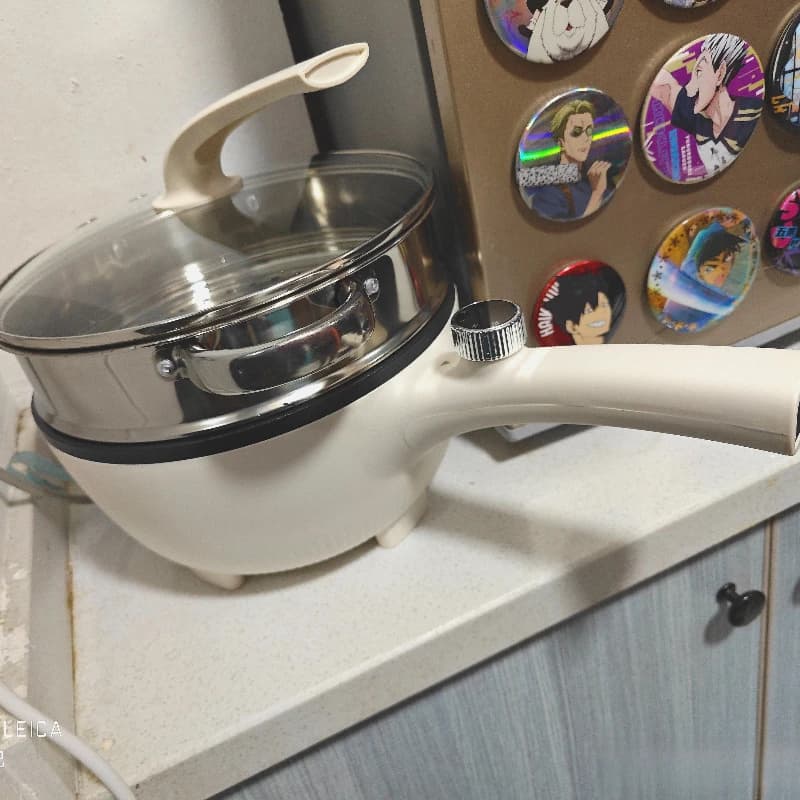 nuovo stile Padella elettrica pentola antiaderente padella da cucina multifunzionale cottura a vapore e friggere Cucina domestica