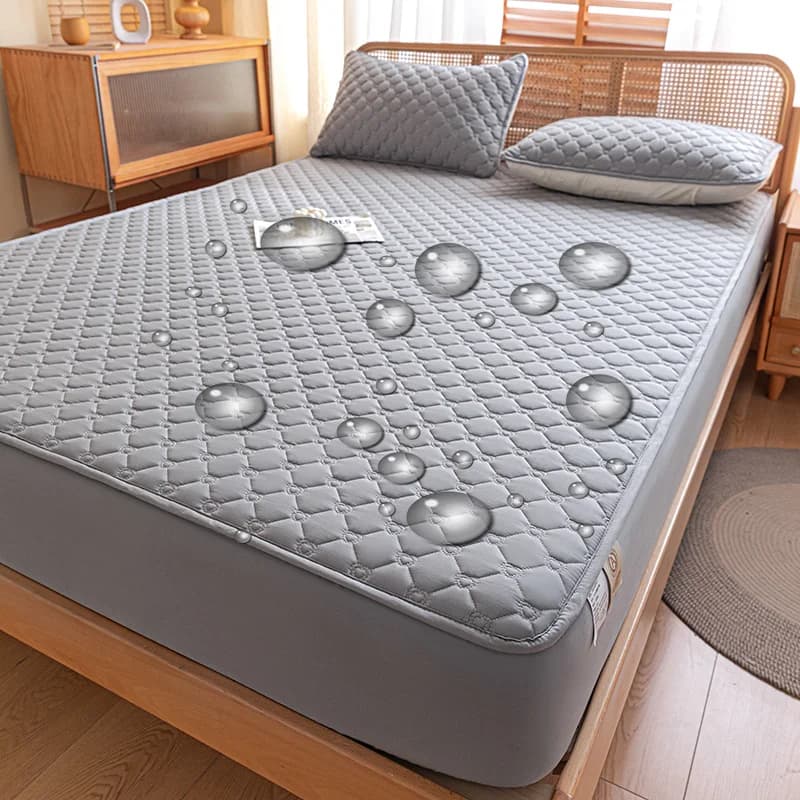 Sheet with corners thickened waterproof Mattress Quilted Cover Anti-bacterial Anti-axar for beds 150/160/200
