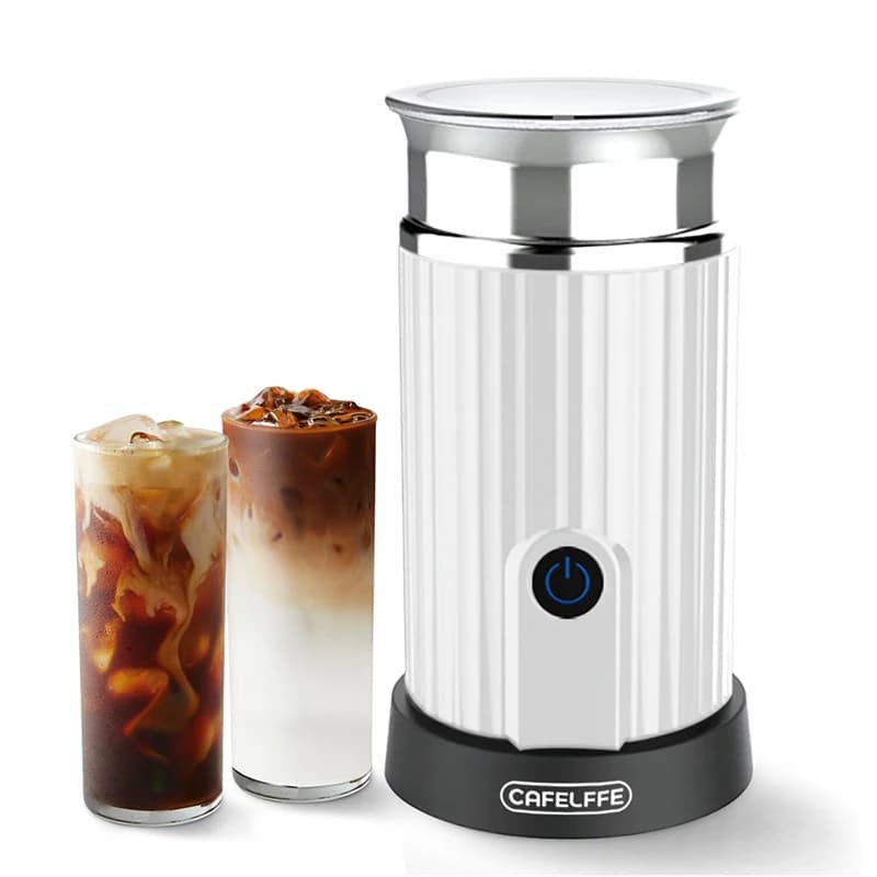 Cafelffe Macchina elettrica automatica per schiuma di latte per uso domestico Supporto freddo/caldo Schiumatore per cappuccino Espresso Vaporiera e montalatte 201