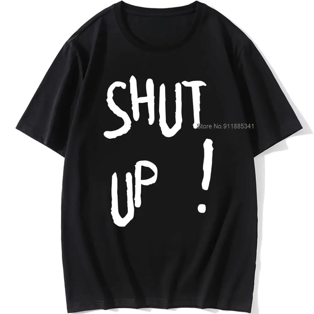 Kpop Kim Tae Hyung T Shirt SHUT UP Letter Printed TShirt Hip Hop Streetwear K-Pop Harajuku Karea Fashion Summer Cotton Top Tee