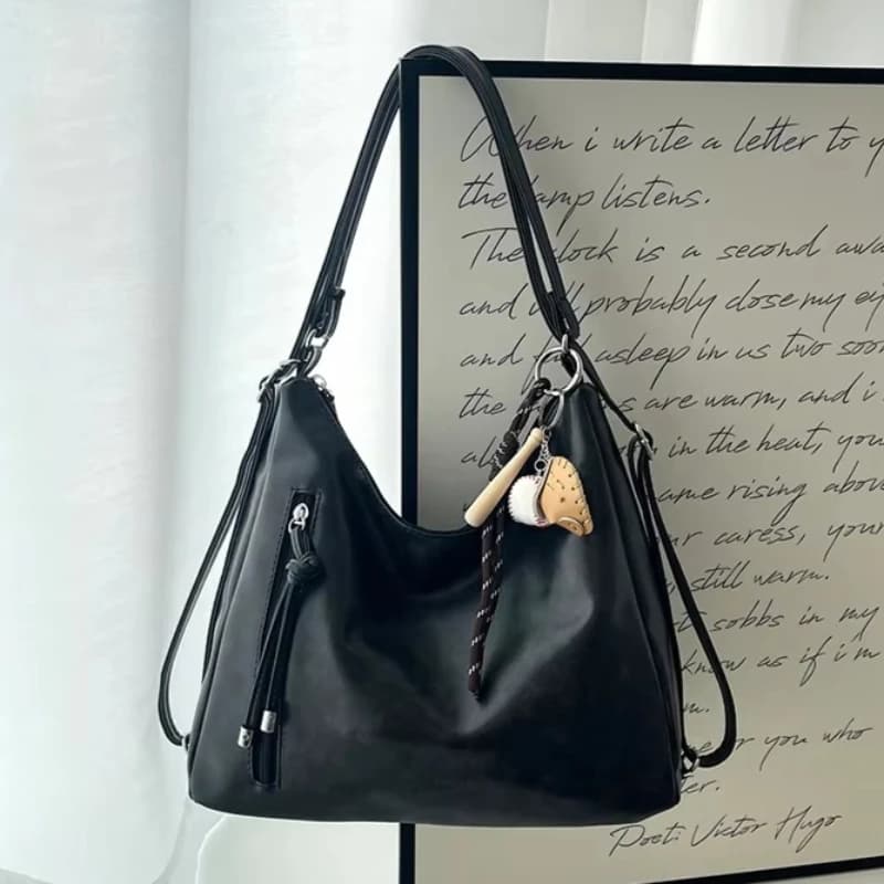 Vintage Women Tote Bag Multifunctional Commuter Backpack Shoulder Crossbody Bag New Fashion Versatile Daily Work Purse for Ladie