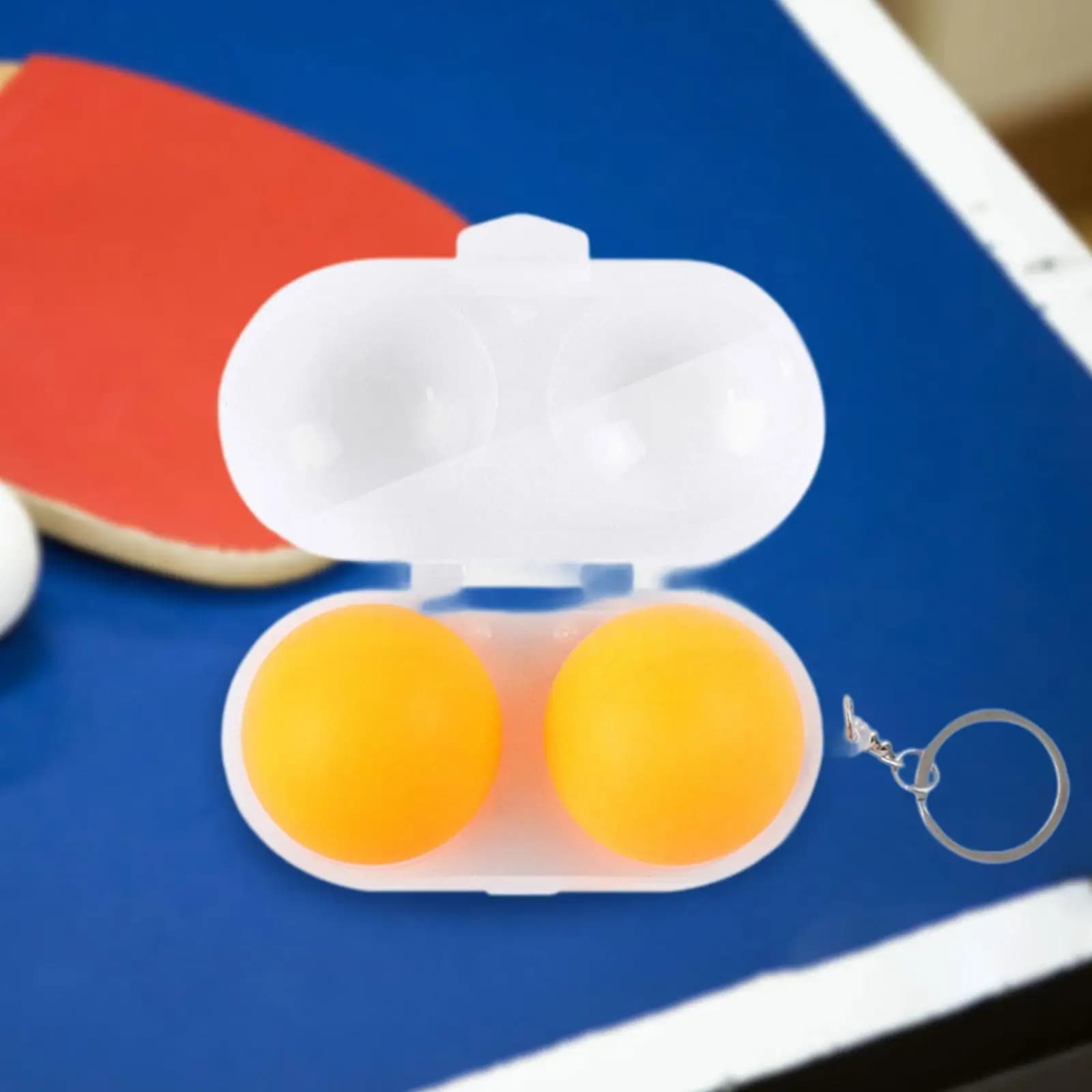 Scatola porta palline da ping pong in PP, custodia portatile per accessori da tennis tavolo per atleti, pratica all'aperto e al chiuso
