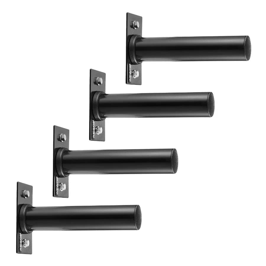 Wall mounted weight rack for home gym, flat holder, 4, 2 inch packaging