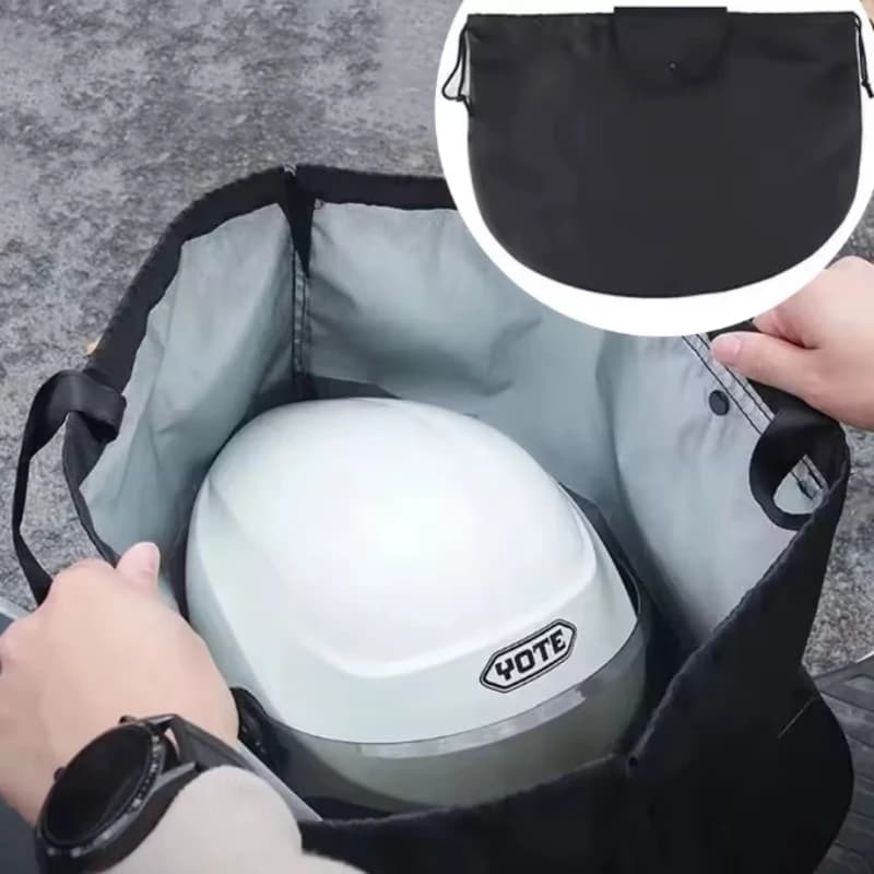 Borsa porta casco S/L per moto e veicoli elettrici, zaino impermeabile antipolvere universale