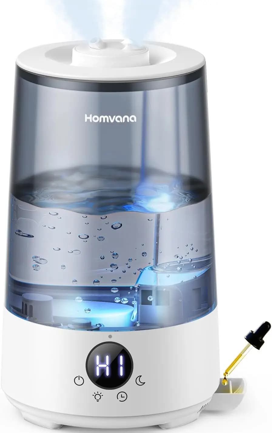 Umidificatore a Nebbia Fredda da 3.6L con Aromaterapia, Silenzioso 23dB, Design con Caricamento dall'Alto per Camera da Letto e Ufficio