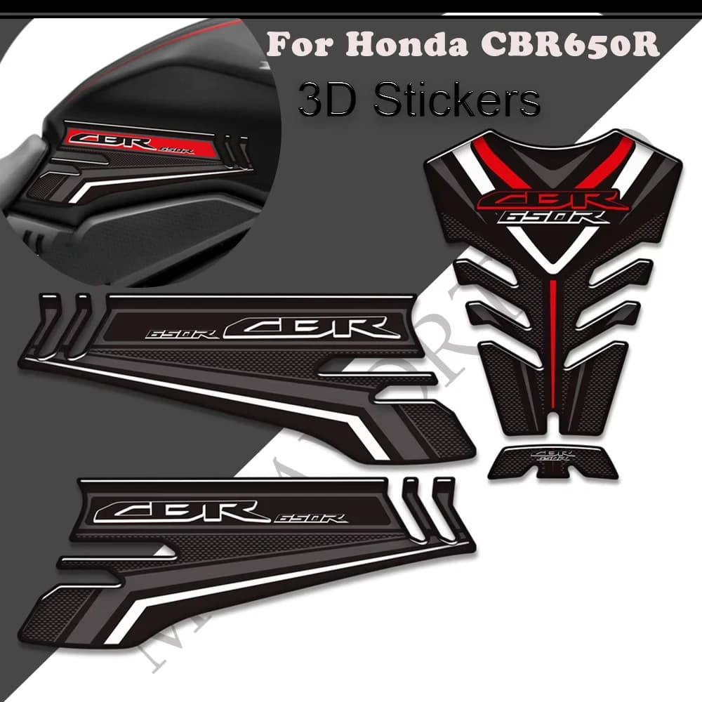 Per Honda CBR 650R CBR650R Fireblade Adesivi Decalcomanie Moto Rilievo del Carro Armato Laterale Gas Kit Olio Combustibile Ginocchio Protezione Osso di Pesce