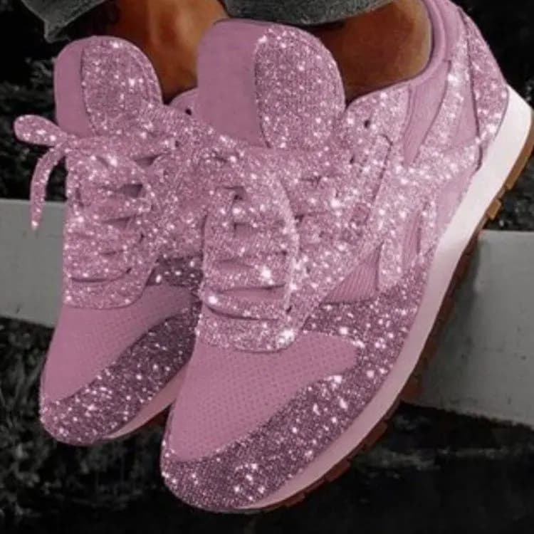 2026 New Women Flat Sneakers Casual Bling Vulcanized Shoes Women Mesh Lace Up Platform Plus Size Fashion Outdoor Woman Shoes