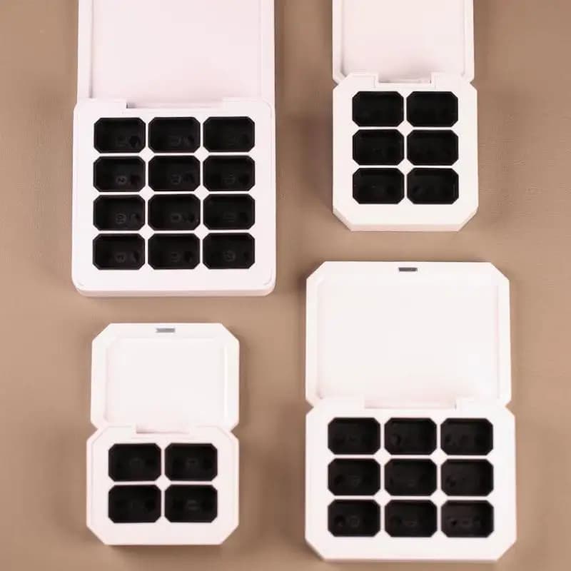 4/6/9/12 griglie scatola di imballaggio magnetica vuota per manicure per unghie fai da te pittura veloce gel vernici UV solidi smalto per unghie gel Ombre