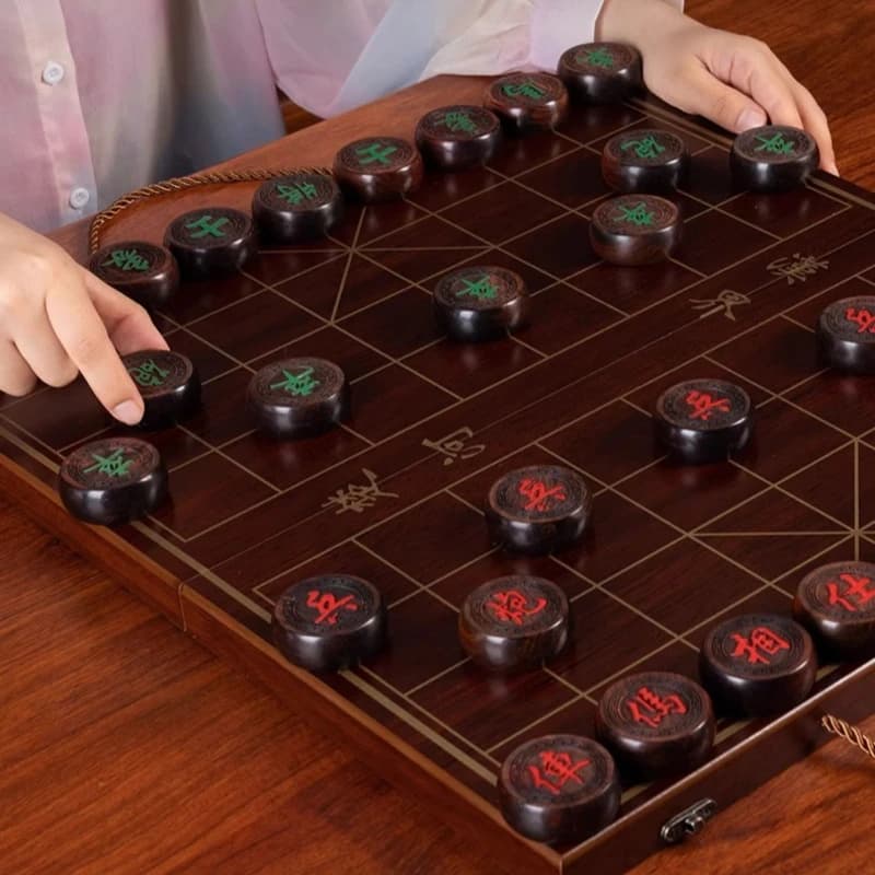 Couple Chinese Chess Educational Toys Portable Professional Chinese Chess Carved Handmade Strategy Ajedrez Chino Educational Toy
