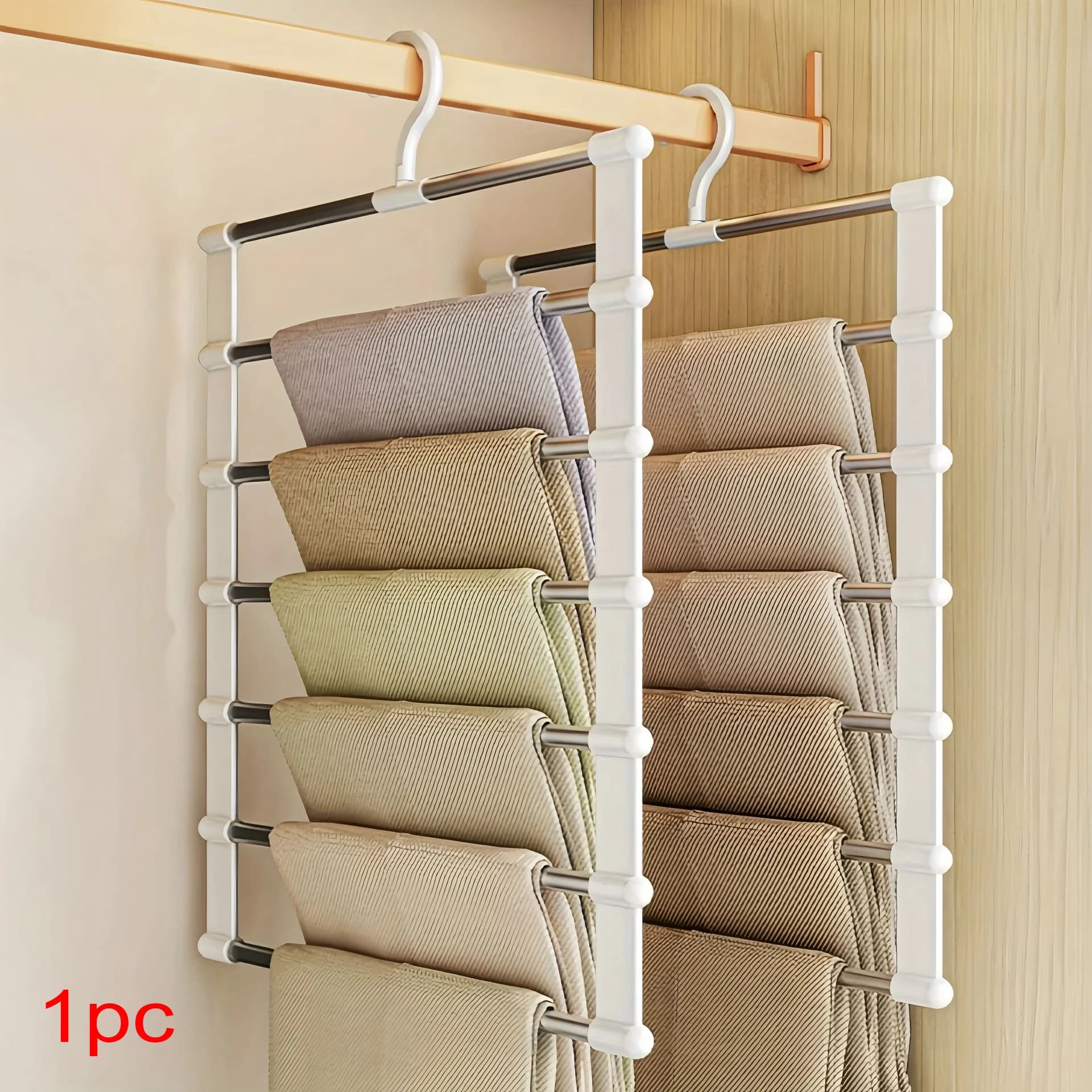 Stainless Steel Spare Parts for jeans, leggings and trousers - Organizer for wardrobe