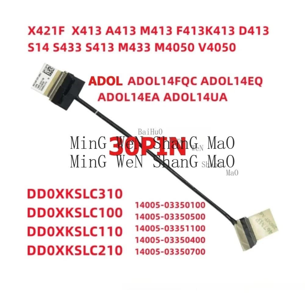 Per ASUS ADOL 14 ADOL14EQ ADOL14EA ADOL14UA ADOL14EQC Cavo Schermo Display DD0XKSLC200 DD0XKSLC210 DD0XKSLC100/110/310