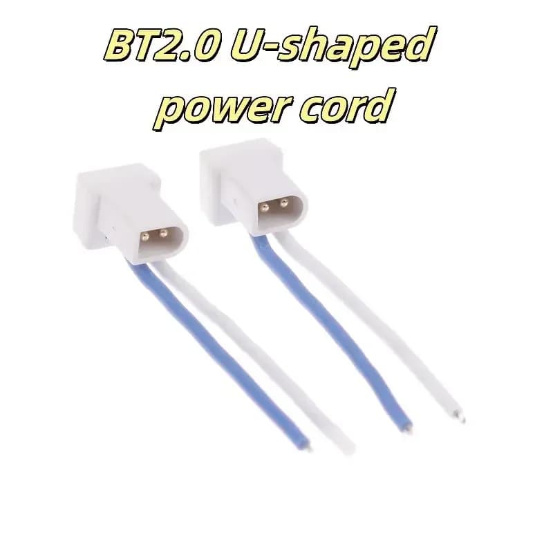 2/6PCS Accessories for drones RC with male connector BT2.0 40mm BT2.0 shape U 1S cable Whoop cable spiral adapter