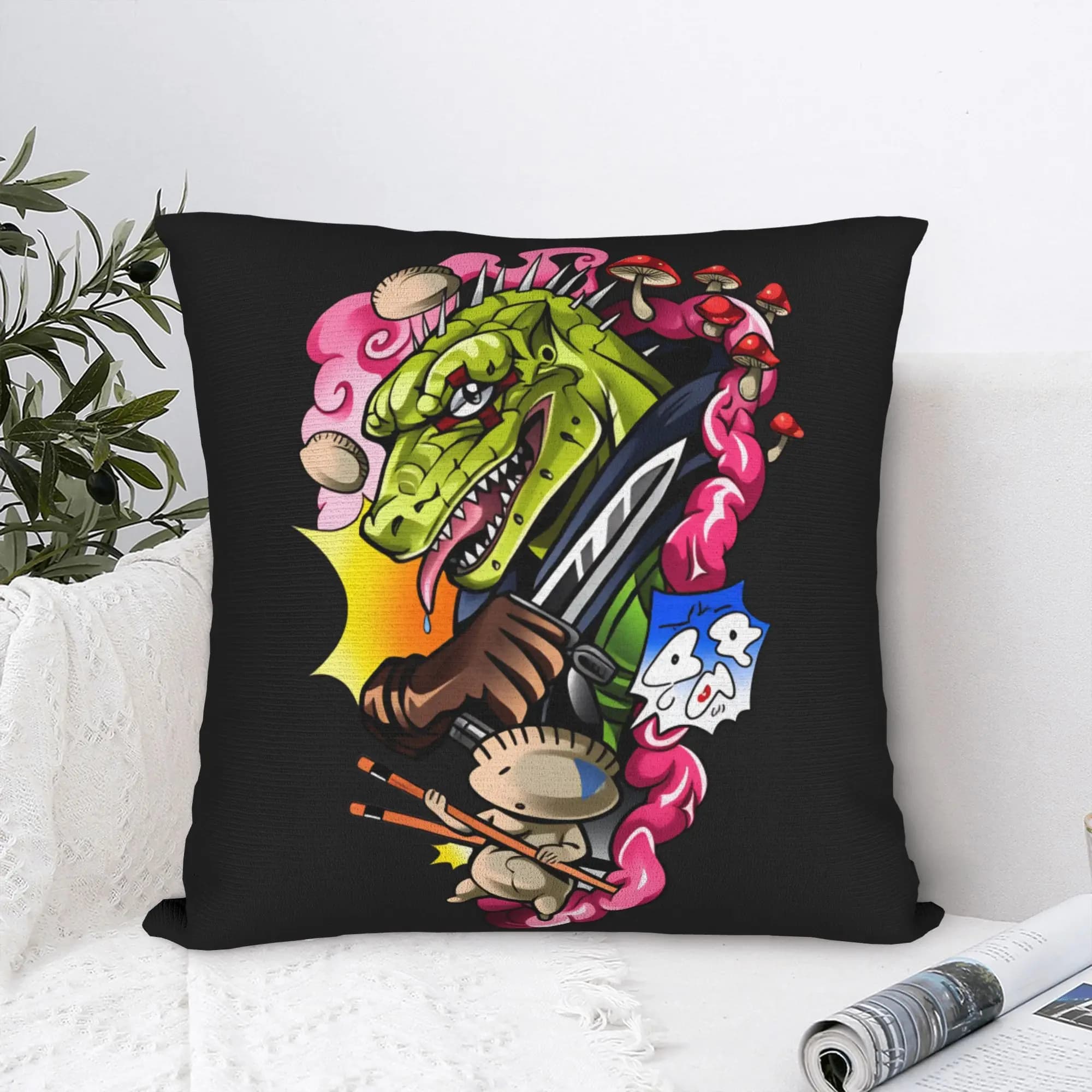 Manga Anime Dorohedoro Pillow Cover Soft Cushion Cover Fashion Pillow Case For Couch Sofa Bedroom