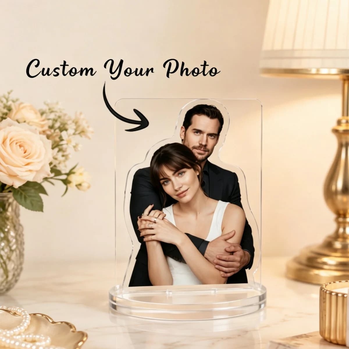 Custom Acrylic Character Portrait Decor – Photo Acrylic Ornaments, Wedding Keepsakes, Personalized Customization.