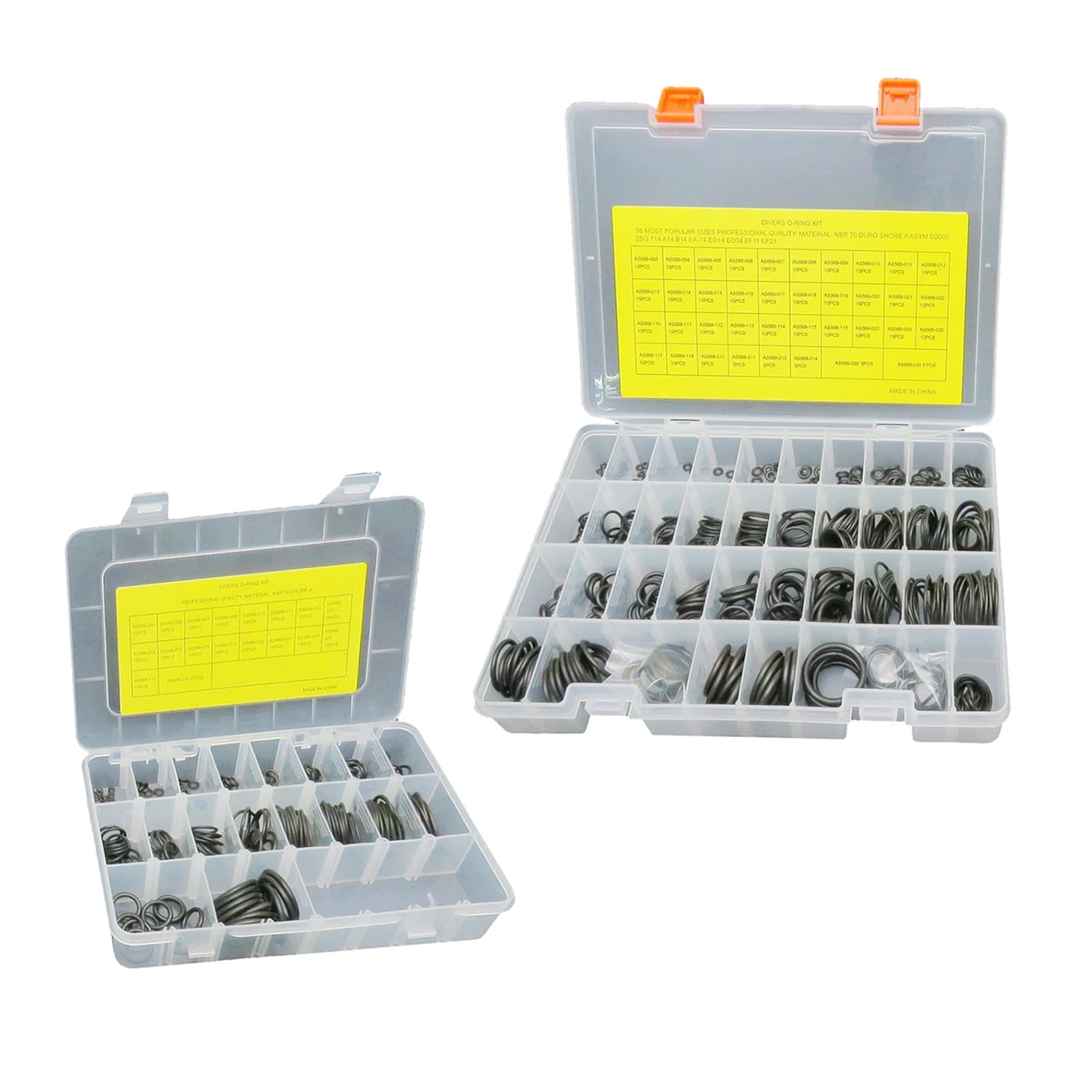 Scuba O Ring Rubber Assorted Sizes Sealing Kit for Scuba Diving Gear Pressure Gauge Cameras Dive Lights Regulator Hose
