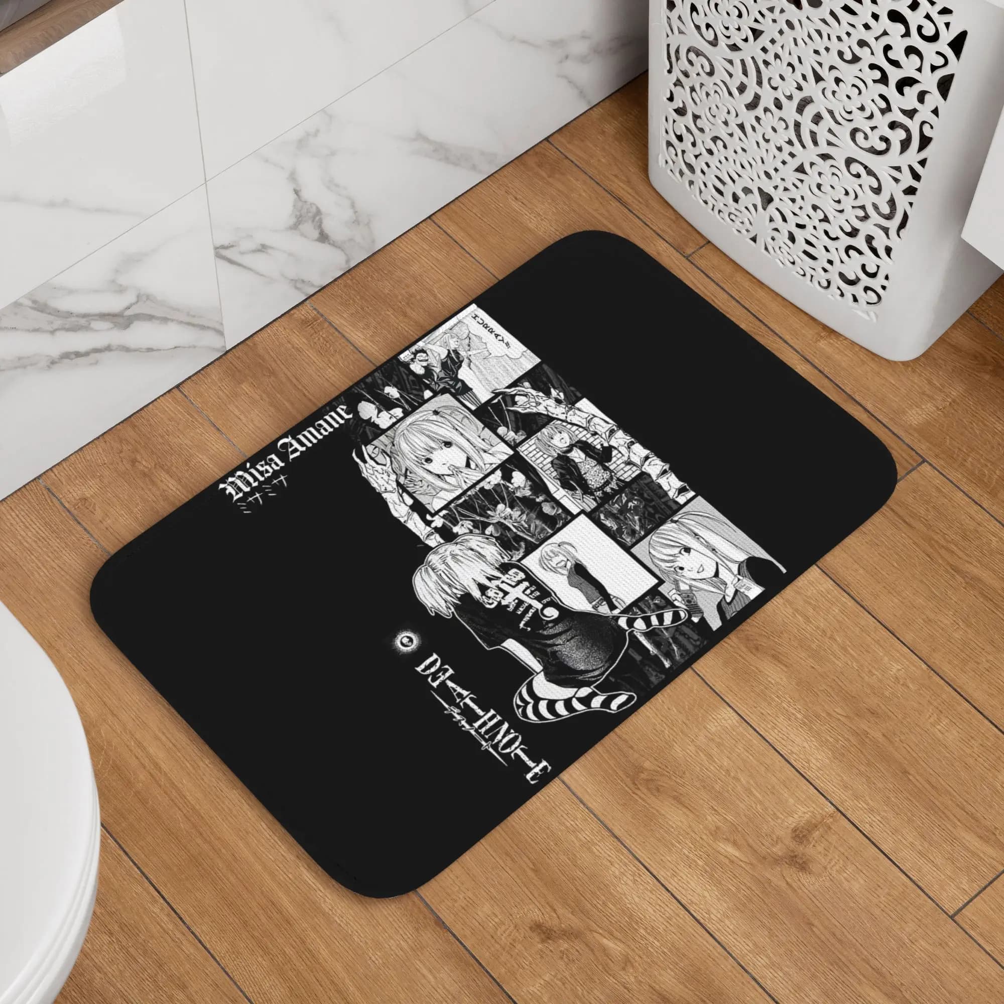 Misa Amane Death Note Anime Doormat Tappeto antipolvere Tappeto per cucina, ingresso, casa, per camera da letto