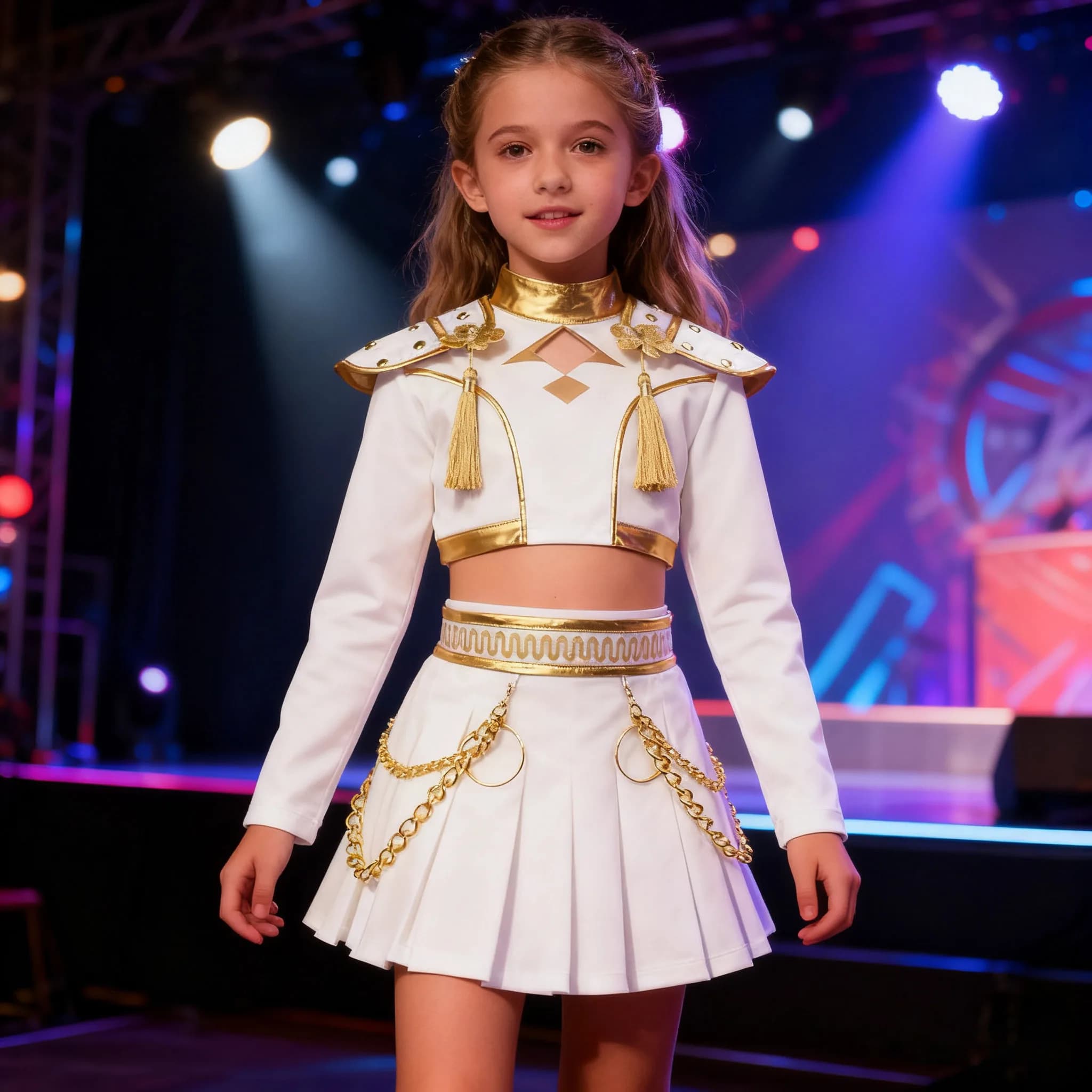 Costume da Cantante Idol Anime per Bambini, Stile Coreano, Uniforme Pop, Outfit per Spettacoli, Set di Abbigliamento per Bambini