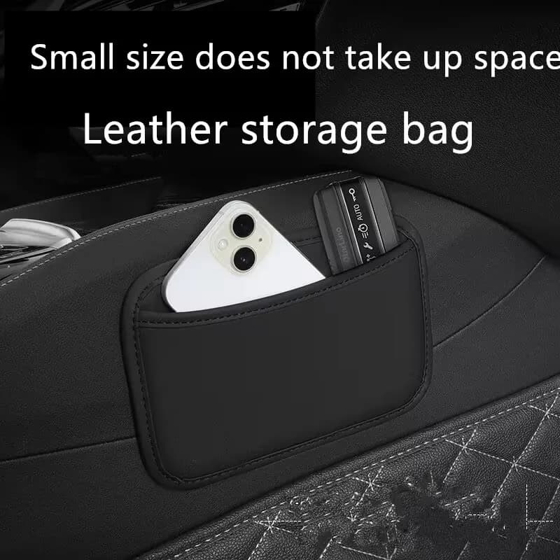 Borsa in Rete di Pelle per Auto, Organizer in Tessuto Oxford per Interni Auto, Portaoggetti per Telefoni, Monete e Chiavi, Strumenti per Ordinare l'Auto