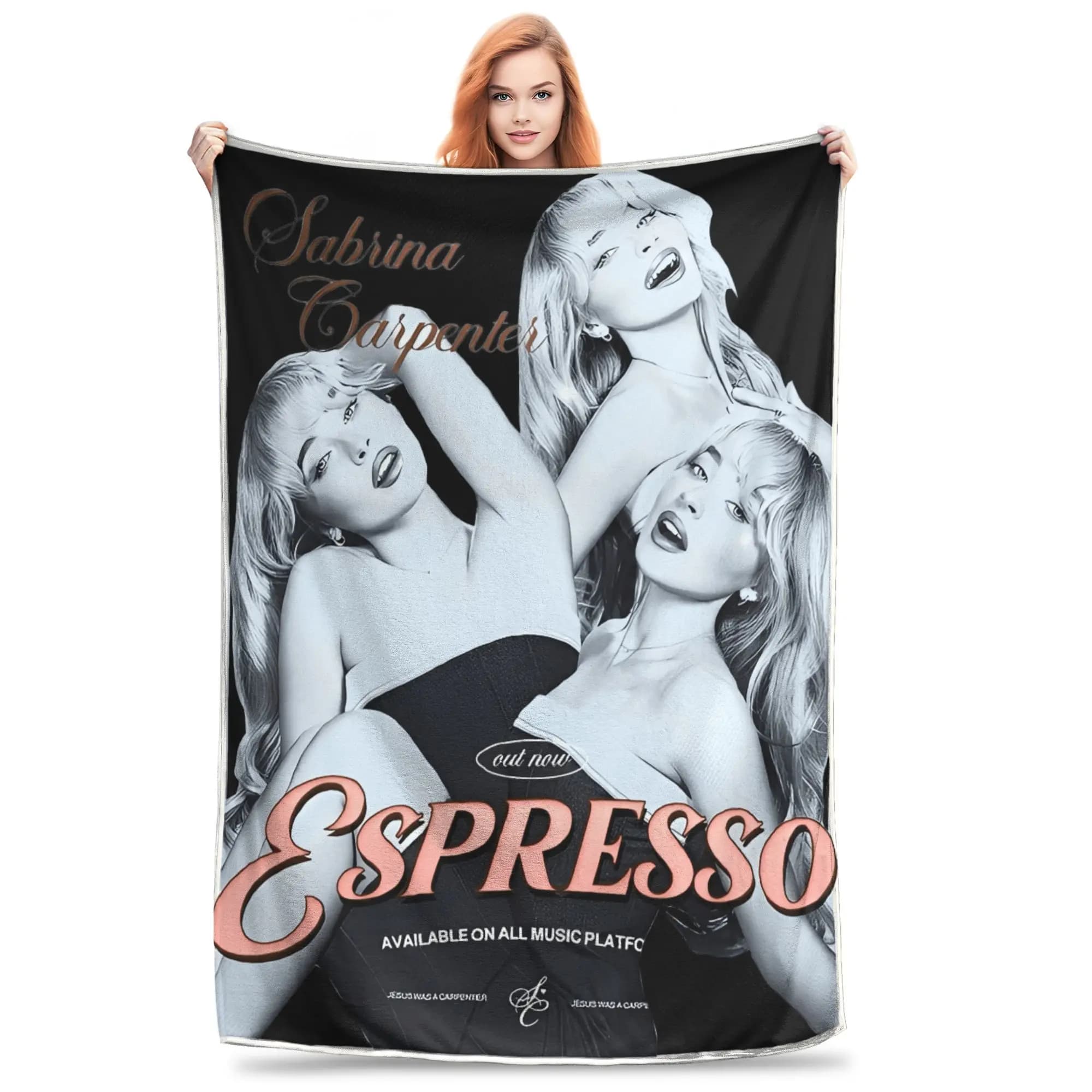 Sabrina Caprenter Flannel Blanket Winter Soft Warm Throw Blanket for Kids Couch Chair Funny Bedspread Sofa Bed Cover