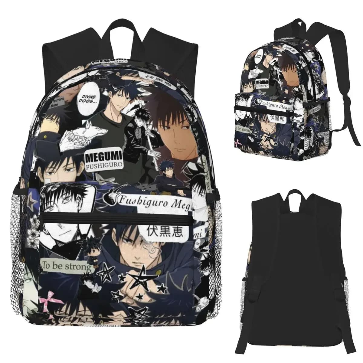 Megumi Besto Friendo Jujutsu Kaisen Sukuna Anime Zaino per studenti Borsa da scuola Zaino da escursionismo per ragazzi e ragazze Borsa a tracolla
