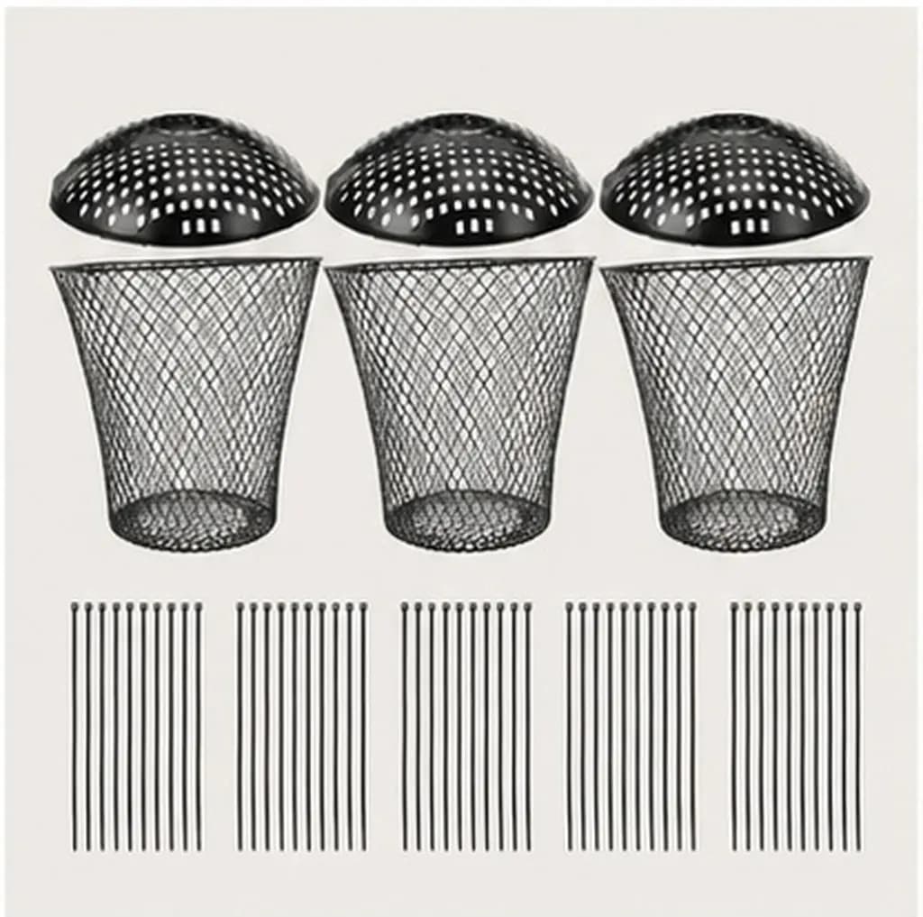 1Set in Ground Composter Outdoor Worm Bin Metal Ventilated Lid Kitchen Food Waste Recycling Garden Soil Health