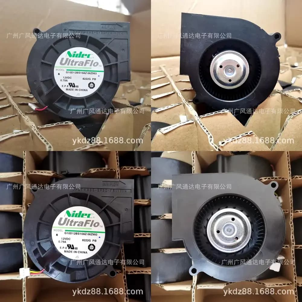 Ventola di Raffreddamento Turbo Silenziosa ad Alto Flusso d'Aria da 9CM per Nidec 9733 G10D12BS10AZ 12V 0.79A, Ventola di Raffreddamento PC per Laptop e Desktop