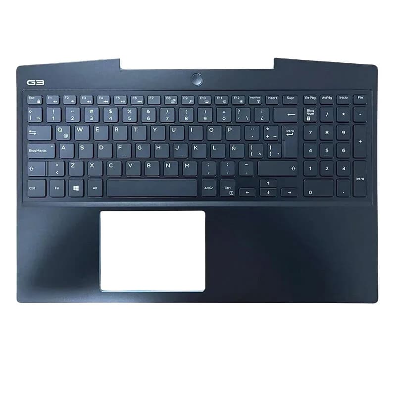 Latin Poggias for Dell Gaming laptop G3 15 3590 P89F with white backlit keyboard