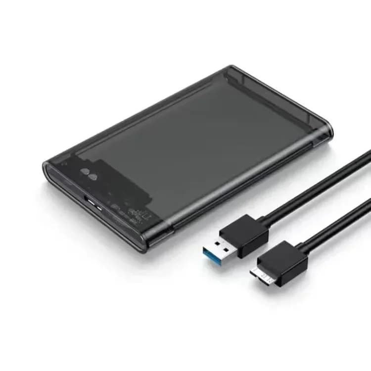 Custodia per disco rigido esterno da 2,5", SATA a USB 2.0 3.0 per SSD e HDD da 2,5 pollici Custodia per disco rigido esterno da 9,5 mm Supporta UASP SATA