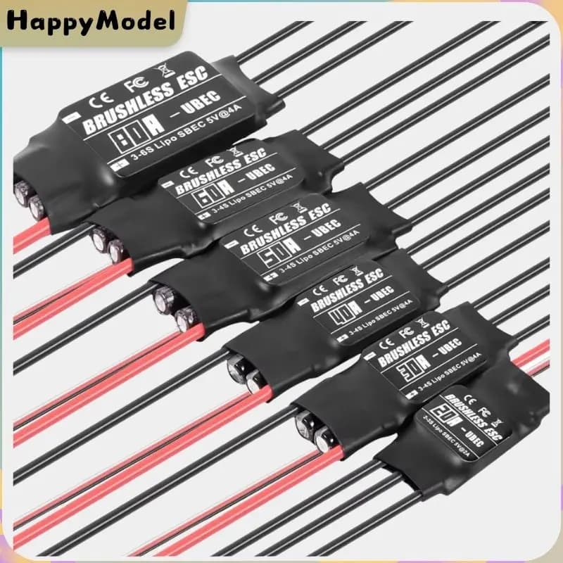 Nuovo ESC senza spazzole 20A 30A 40A 50A 60A 80A con UBEC 2-6S per aerei RC elicottero