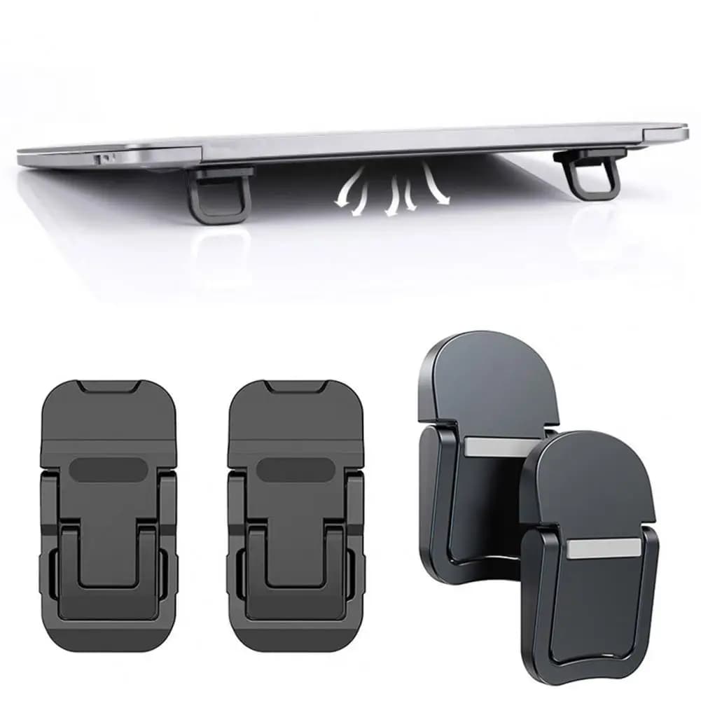 1 paio di supporti per laptop supporto per tastiera per computer pieghevole supporto per supporto per computer di dimensioni mini salvaspazio organizer da scrivania per laptop