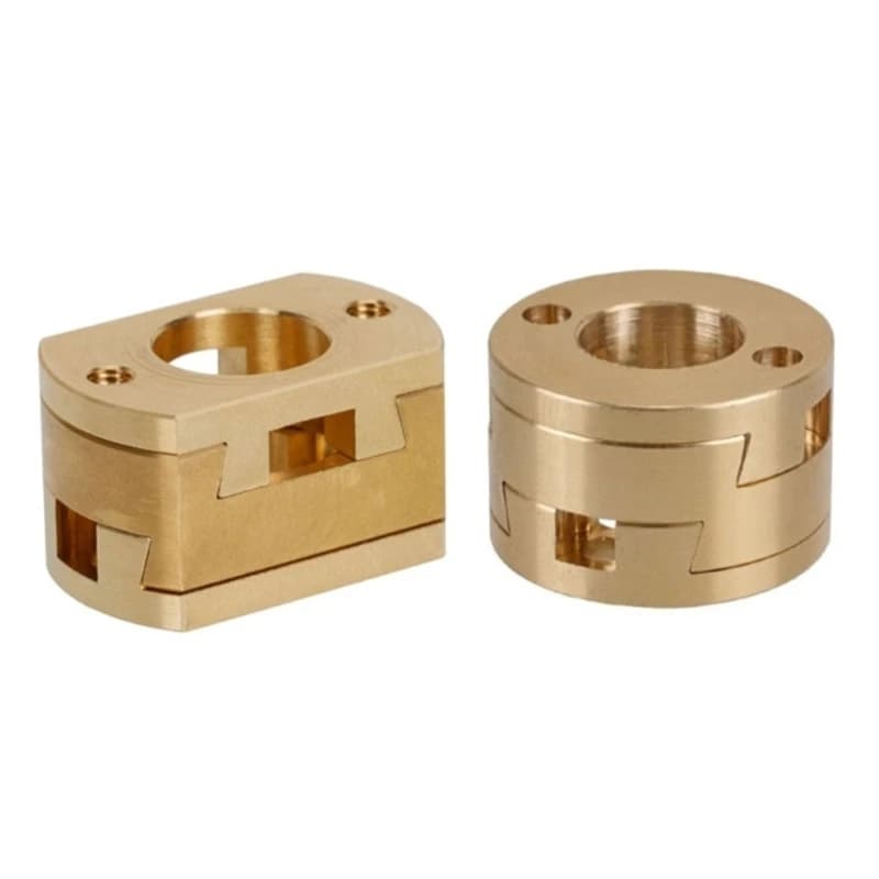 462E Precise T8 Z Axled Screw Coupling For 3D Printer Bronze Coupling Coupler