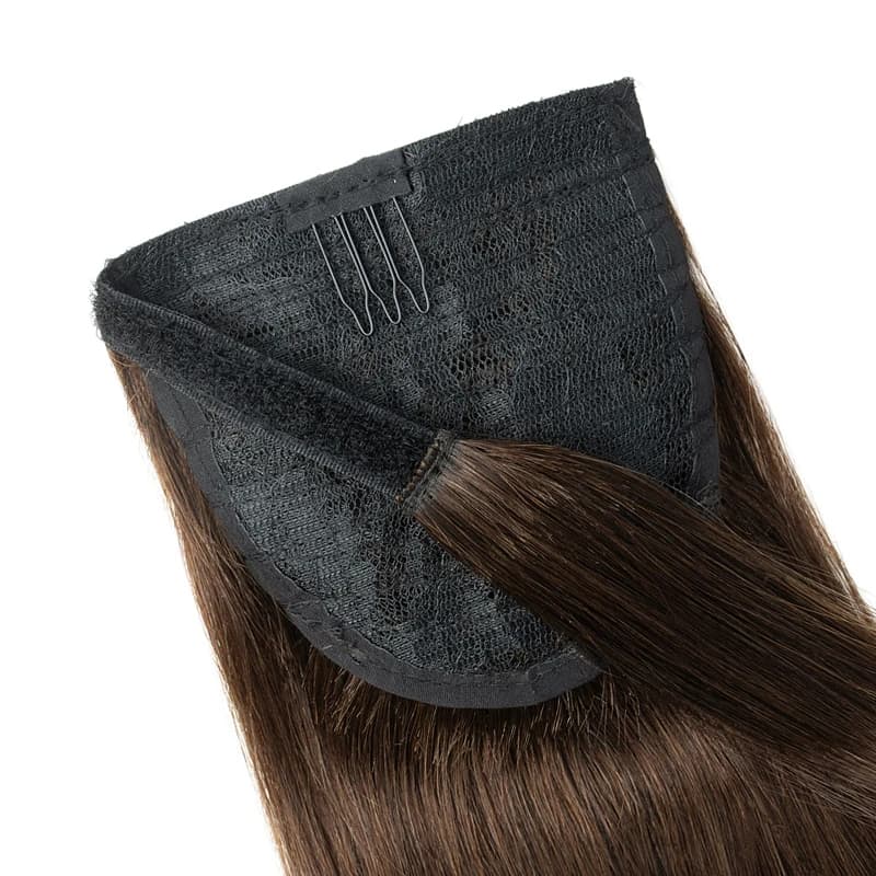 Coda di cavallo in capelli umani, capelli naturali veri, coda di cavallo invisibile con clip, coda di cavallo alta in capelli umani, 12-22 pollici, 40g-60g
