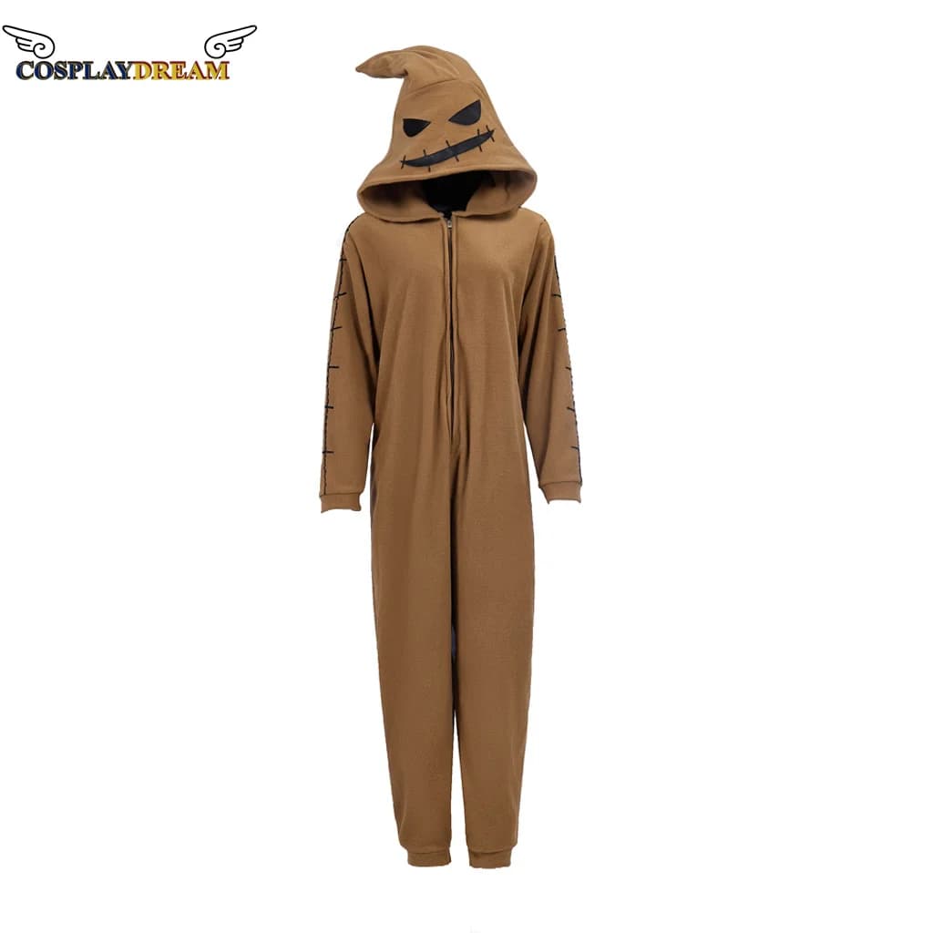 Costume da Oogie Boogie, Tuta Intera per Cosplay, Pigiama per Adulti, Costume da Animale per Halloween e Natale
