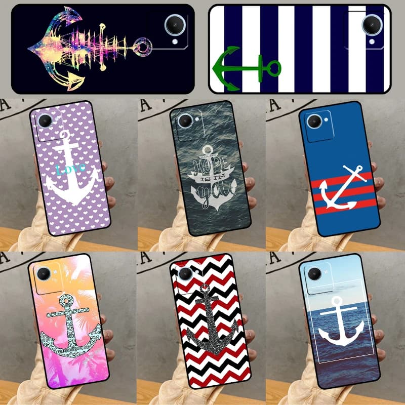 Nautica Ancoraggio Barca Mare Caso Per Realme 14 12 10 11 13 Pro Plus GT 6 6T 5 GT7 Pro C61 C55 C51 C21Y C25S C67 C75 C53