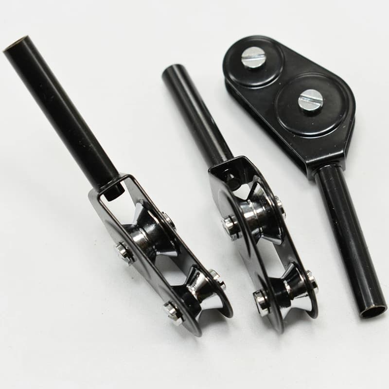 10 pz/set Canna Da Pesca Punta Guida Rullo, Anello Superiore Puleggia Per Mare Barche Da Pesca Doppia Puleggia Filo Anello Strumento di Pesca